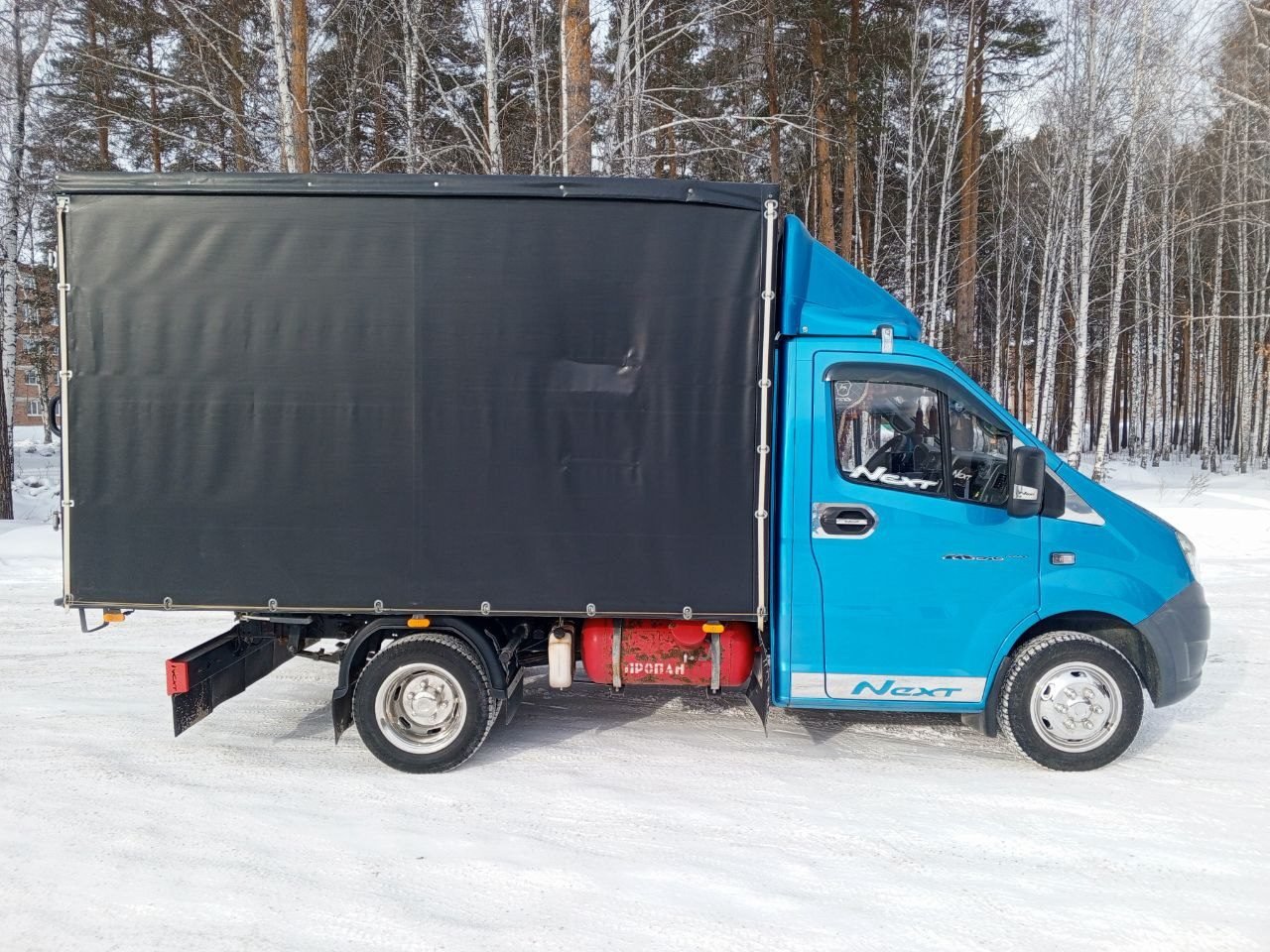 ГАЗель Next с европлатформой, пневморессорами и автономным отопителем